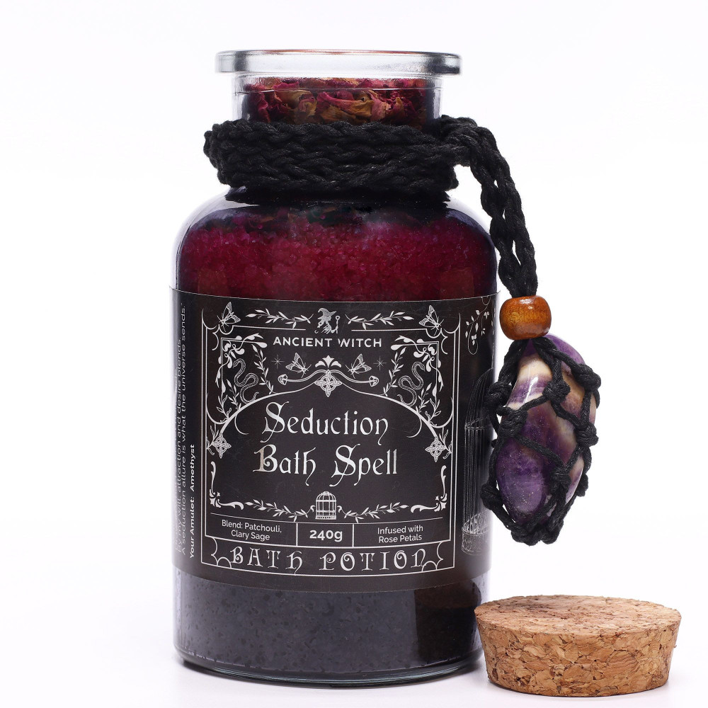 Potion de Bain Rituel Ancient Witch - Améthyste et Amulette en Cristal - Séduction