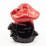 Brûleur d'encens à reflux - Grand champignon rouge