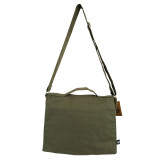 Sacoche pour ordinateur portable en toile de coton - Olive
