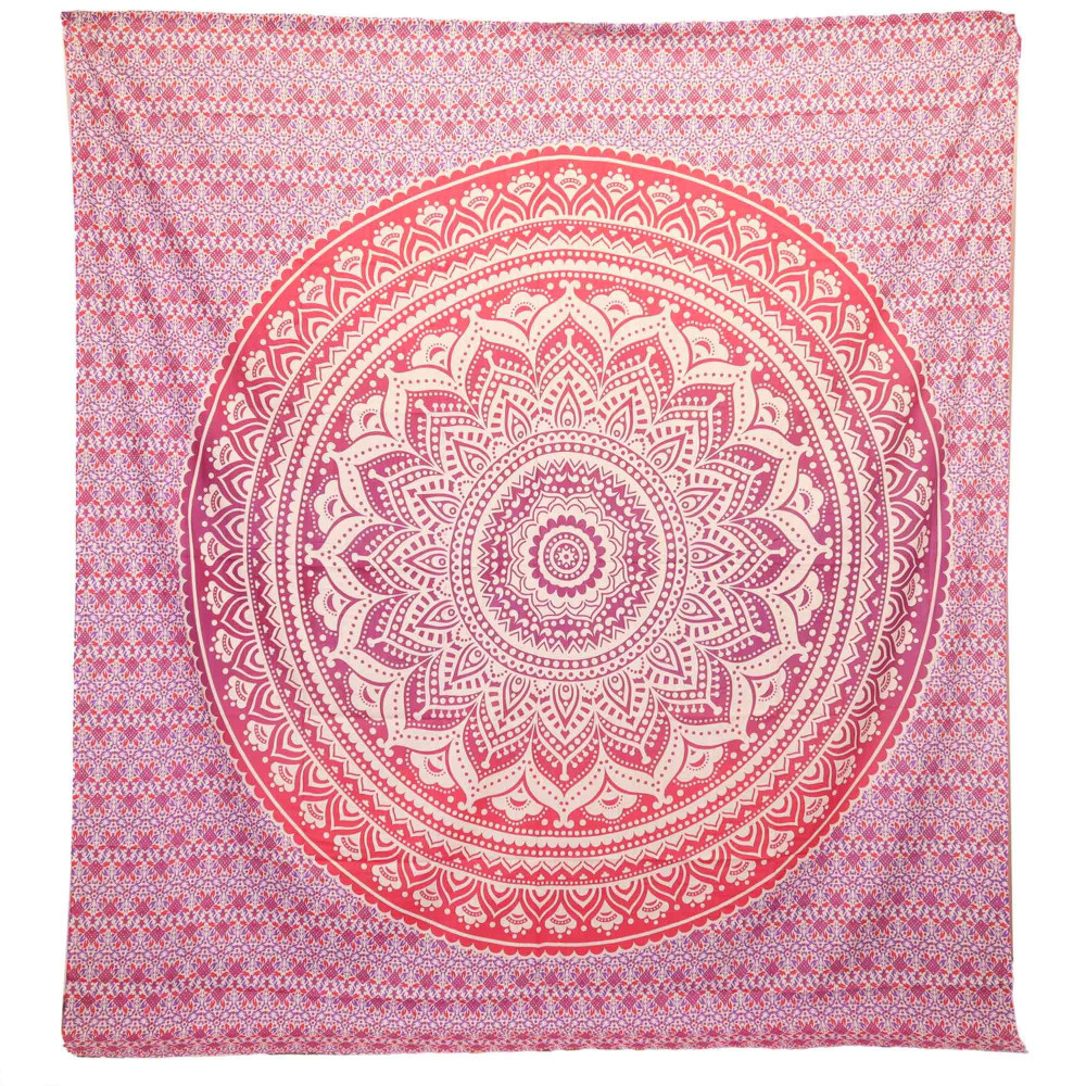 Décoration murale / Couverture de plage - Mandala Umrao - Violet
