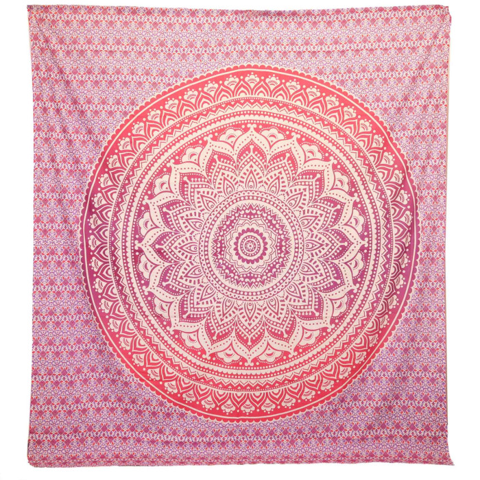 Décoration murale / Couverture de plage - Mandala Umrao - Violet