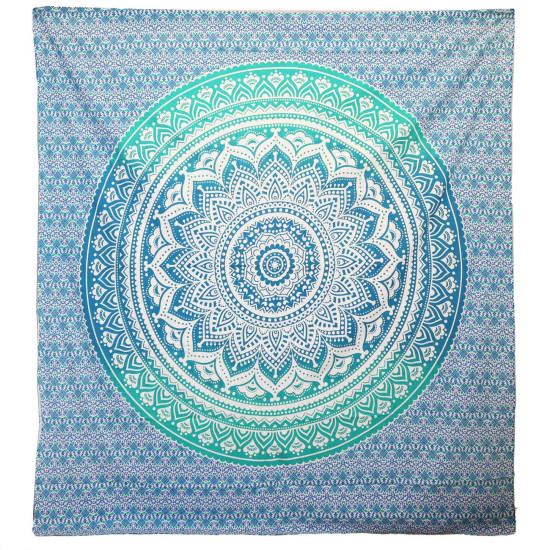 Décoration murale / Couverture de plage - Mandala Umrao - Vert