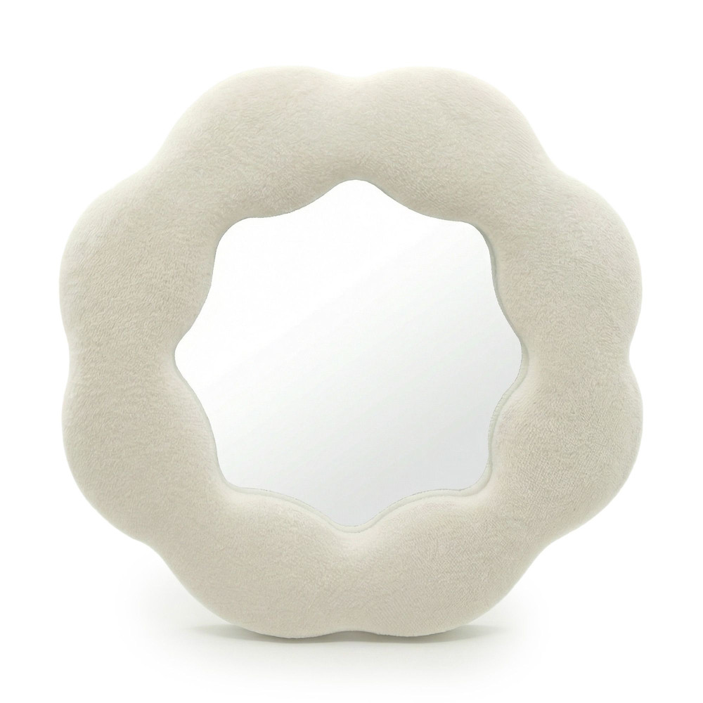 Miroir doux et ondulé - Fleur - Pierre