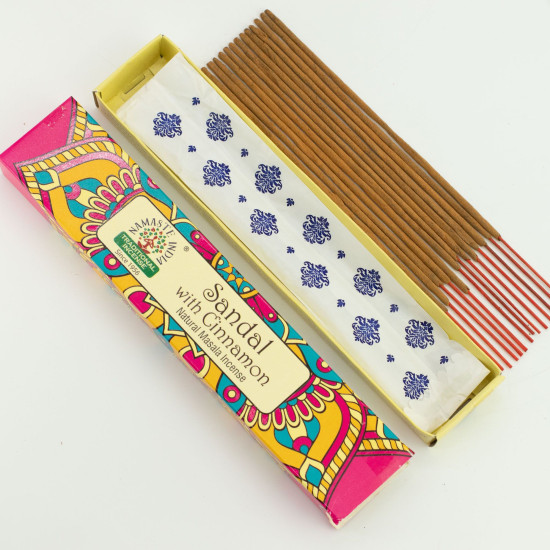 Encens Namaste Mandala Masala - Sandale à la cannelle
