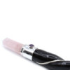 Baguette de guérison torsadée - Sphère de quartz rose argenté