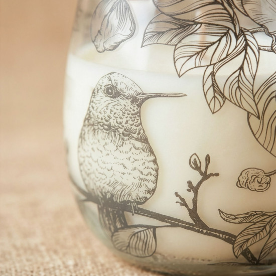 Bougies en pot de verre moyen - Tirées par la flamme