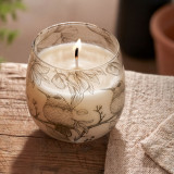 Bougies en pot de verre moyen - Tirées par la flamme