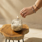 Bougies en pot de verre moyen - Tirées par la flamme