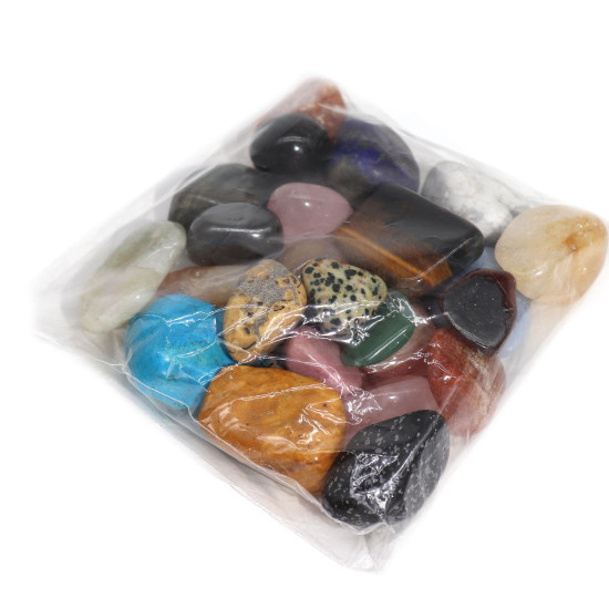 Pierres roulées mélangées Lucky Dip - 0,5 kg (environ 25 pierres)