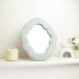 Miroir souple ondulé - Nuage - Bleu nuage (28x24x2,3cm)