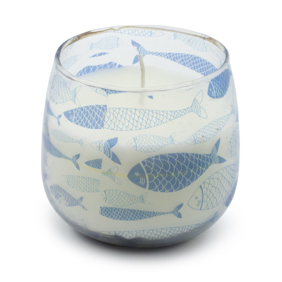 Bougies en pot de verre moyen - Brise marine