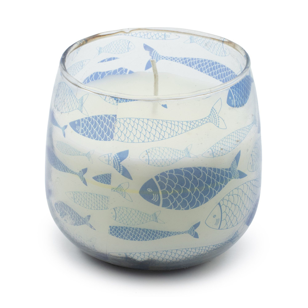 Bougies en pot de verre moyen - Brise marine