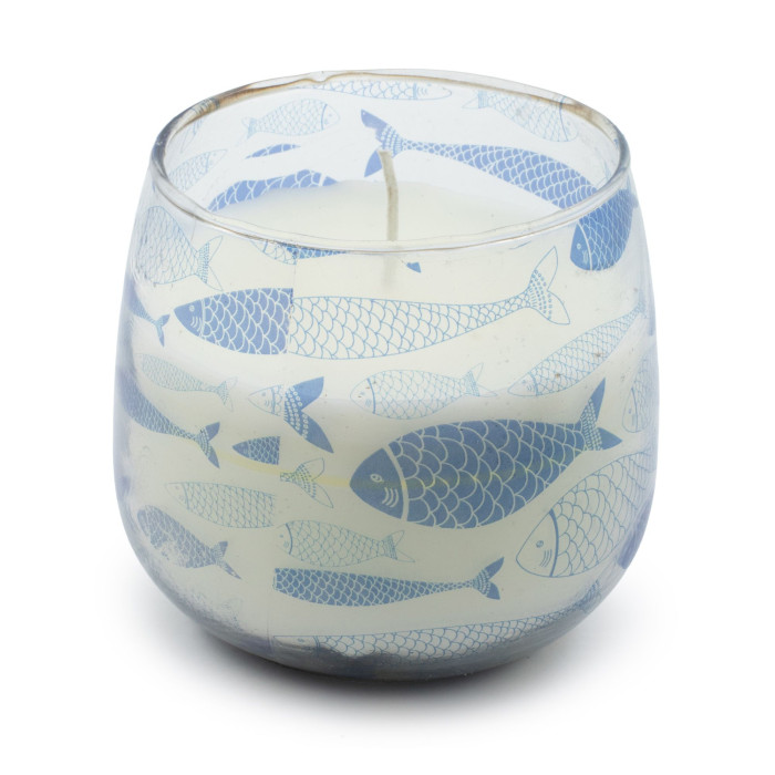 Bougies en pot de verre moyen - Brise marine
