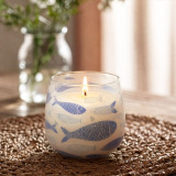 Bougies en pot de verre moyen - Brise marine