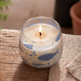 Bougies en pot de verre moyen - Brise marine
