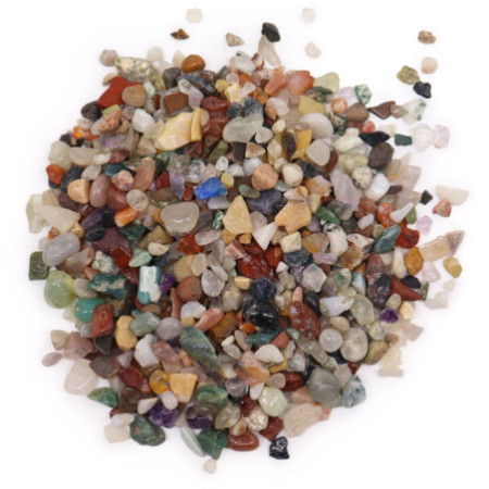 Éclats de pierres précieuses naturelles mélangées - 1 kg