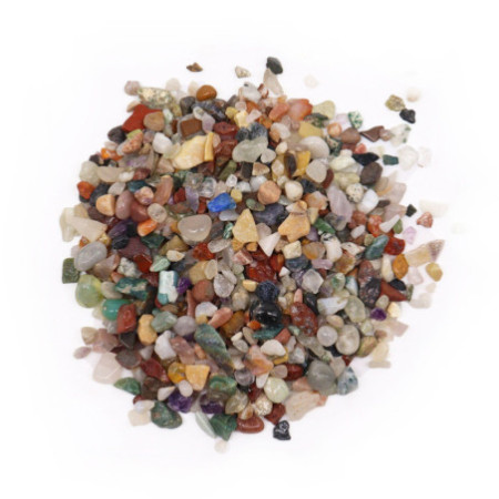 Éclats de pierres précieuses naturelles mélangées - 1 kg