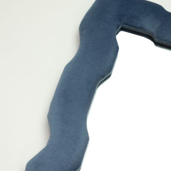 Miroir souple ondulé - Cadre épais - Bleu royal (30,5 x 22,5 x 2,3 cm)