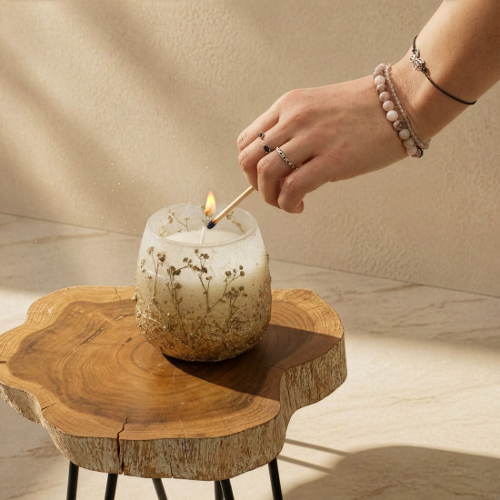 Bougies en pot de verre moyen - Wildlight Woods