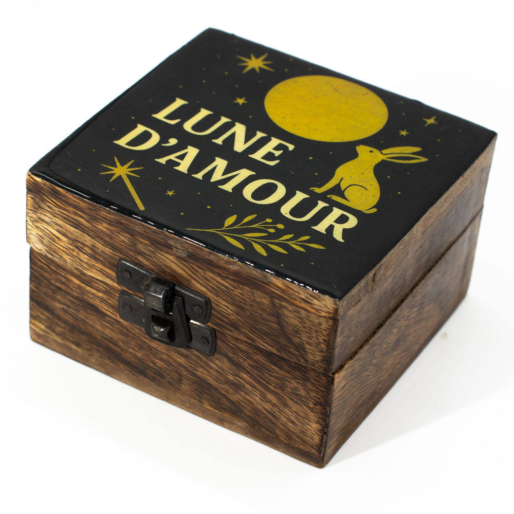 Petite boîte émaillée - Lune d'amour