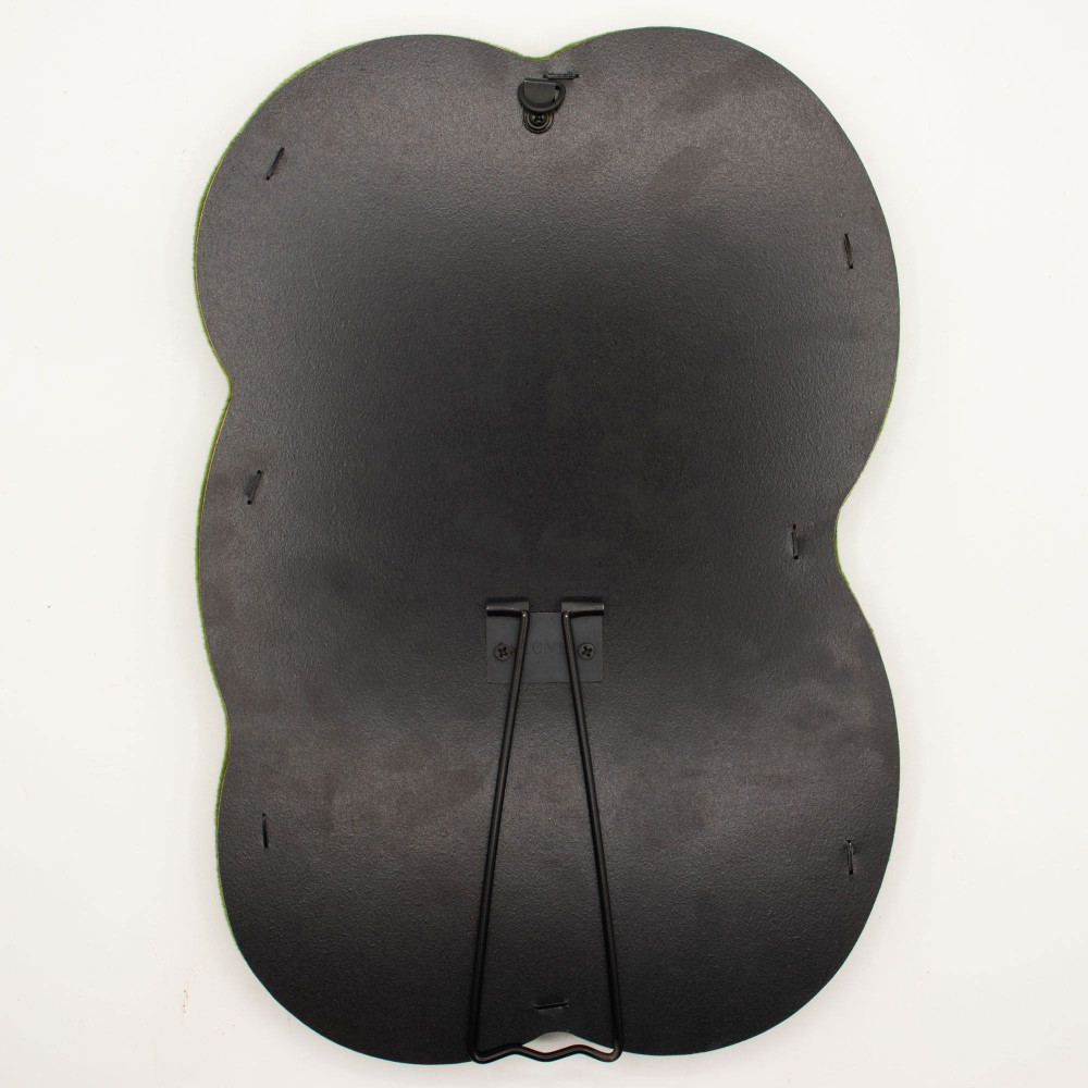 Miroir souple ondulé - Grand nuage - Vert mousse (33,4 x 23,5 x 2,3 cm)