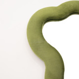 Miroir souple ondulé - Grand nuage - Vert mousse (33,4 x 23,5 x 2,3 cm)