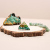 Pyramide d'orgonite SM 25 mm Gemchips et cuivre