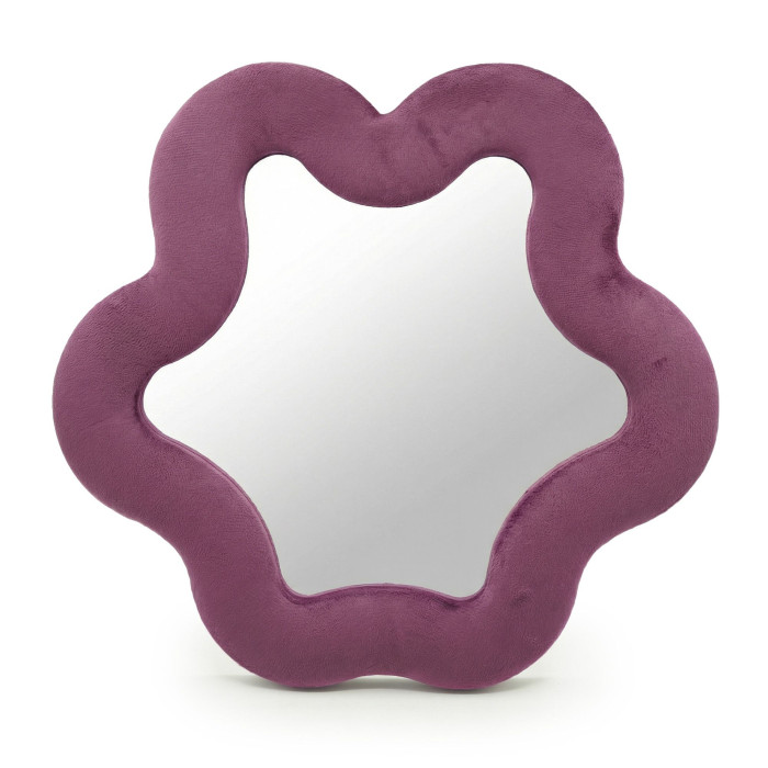 Miroir souple ondulé - Étoile - Mauve (33 x 31 x 2,3 cm)