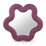Miroir souple ondulé - Étoile - Mauve (33 x 31 x 2,3 cm)