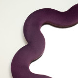Miroir souple ondulé - Étoile - Mauve (33 x 31 x 2,3 cm)