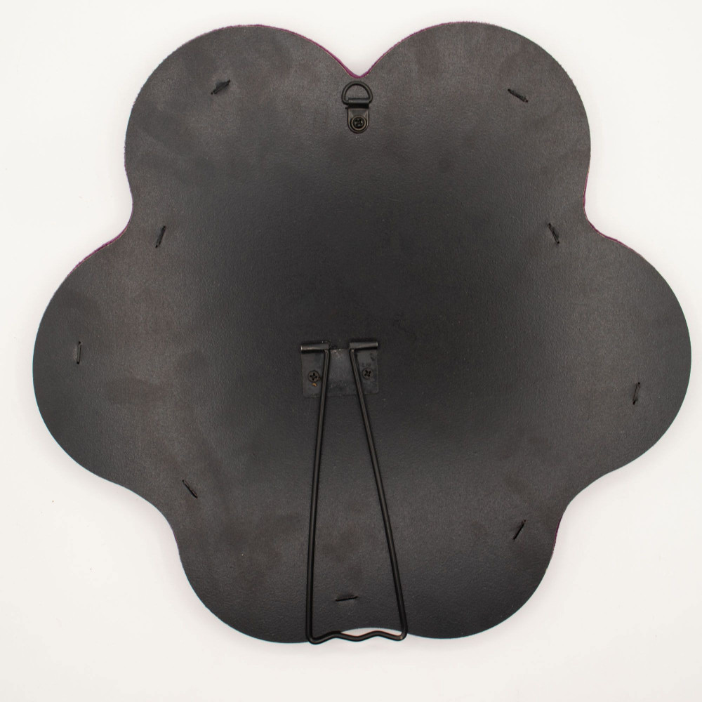 Miroir souple ondulé - Étoile - Mauve (33 x 31 x 2,3 cm)
