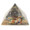 Pyramide d'orgonite moyenne 60 mm Gemchips, cuivre, tortue