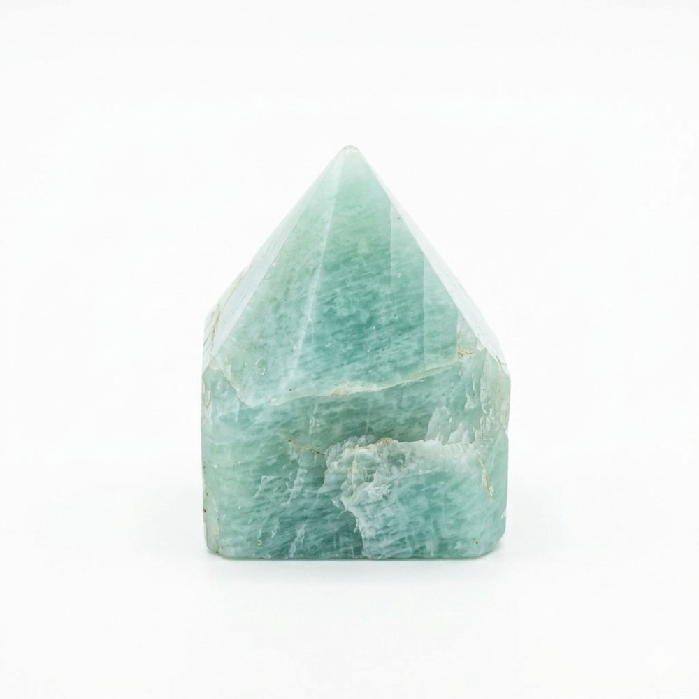 Pointes Polies en Pierre Naturelle - Amazonite Indienne