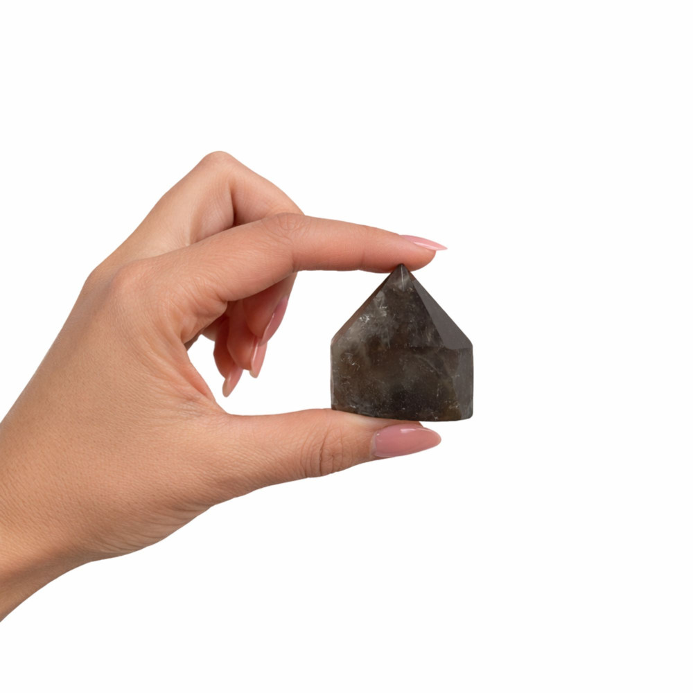 Pointes Polies en Pierre Naturelle - Quartz Fumé