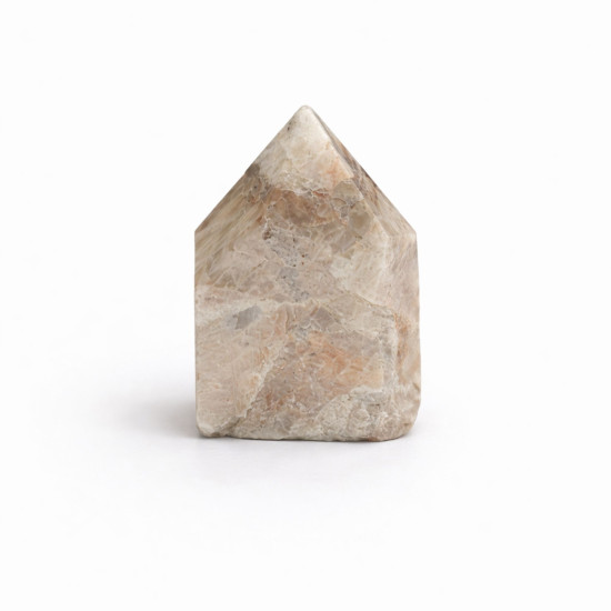 Pointes Polies en Pierre Naturelle - Matrice avec Tourmaline