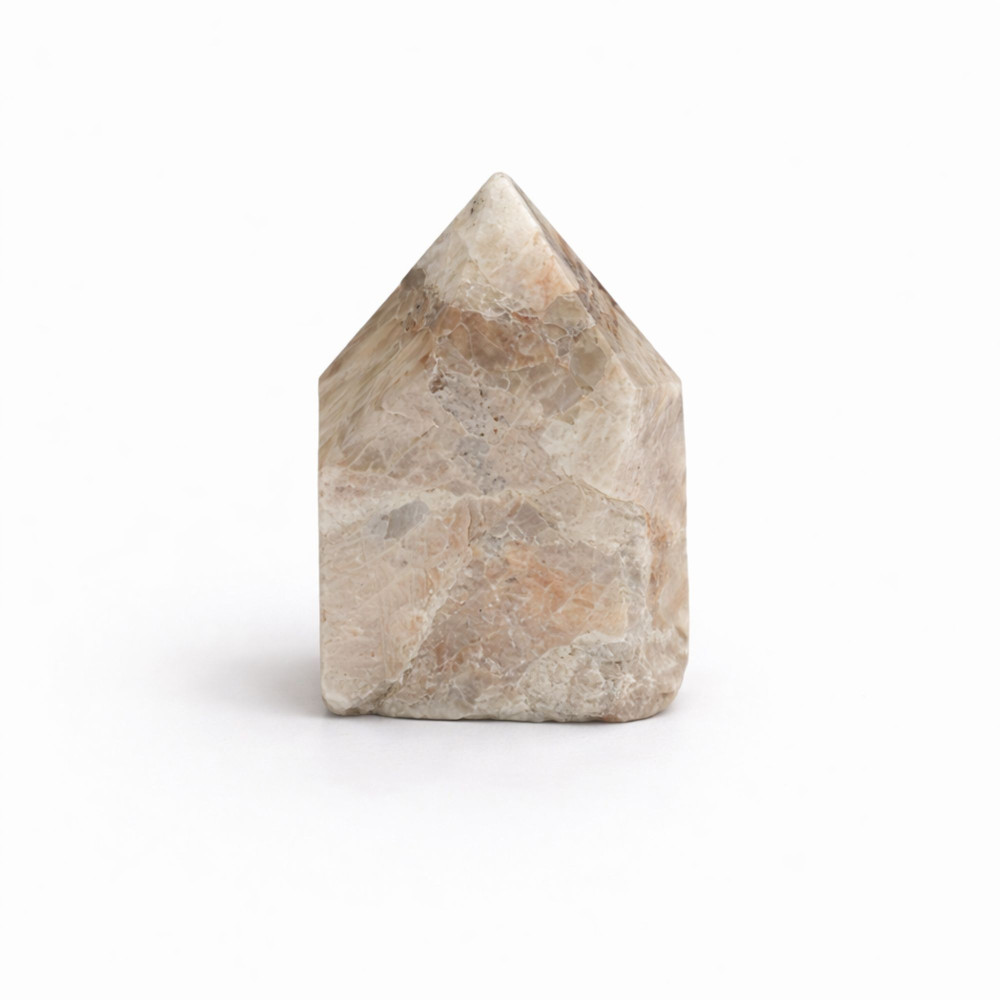 Pointes Polies en Pierre Naturelle - Matrice avec Tourmaline