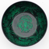 Bol chantant en aluminium - Champignon magique - Vert (20 cm)