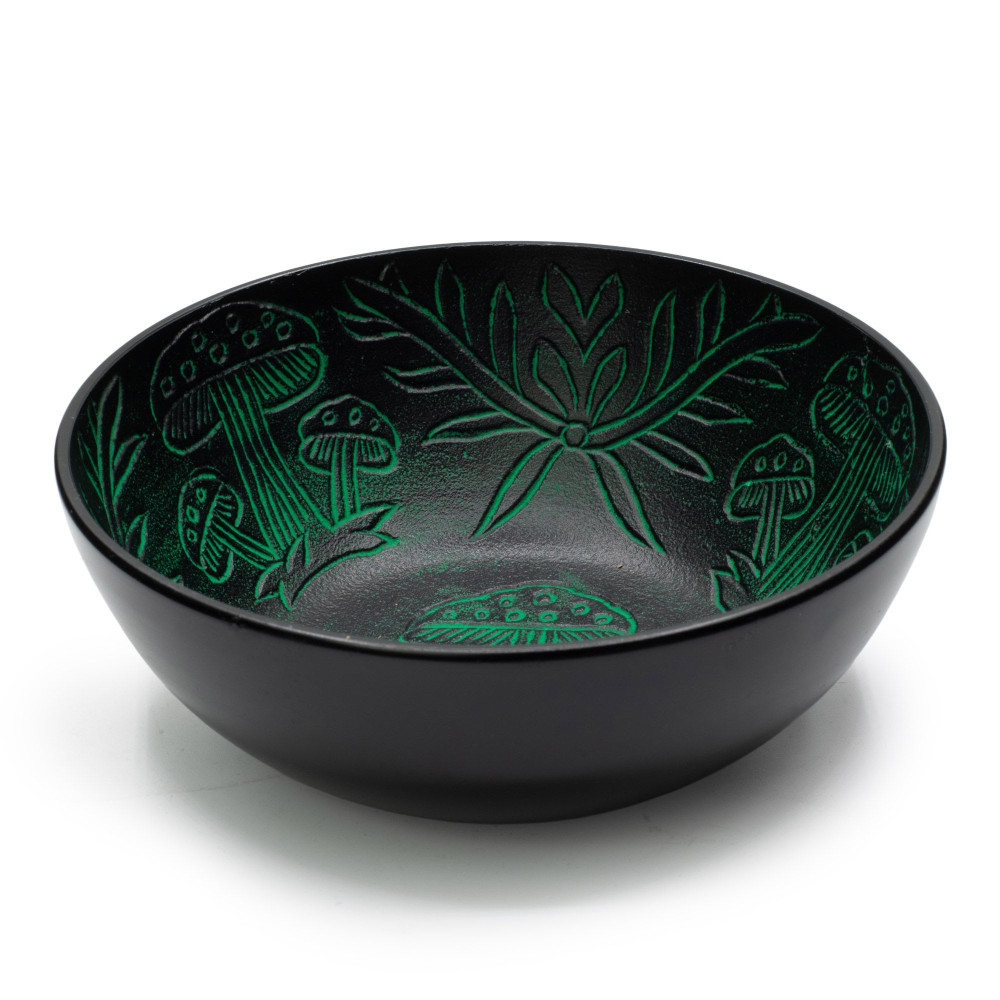 Bol chantant en aluminium - Champignon magique - Vert (20 cm)