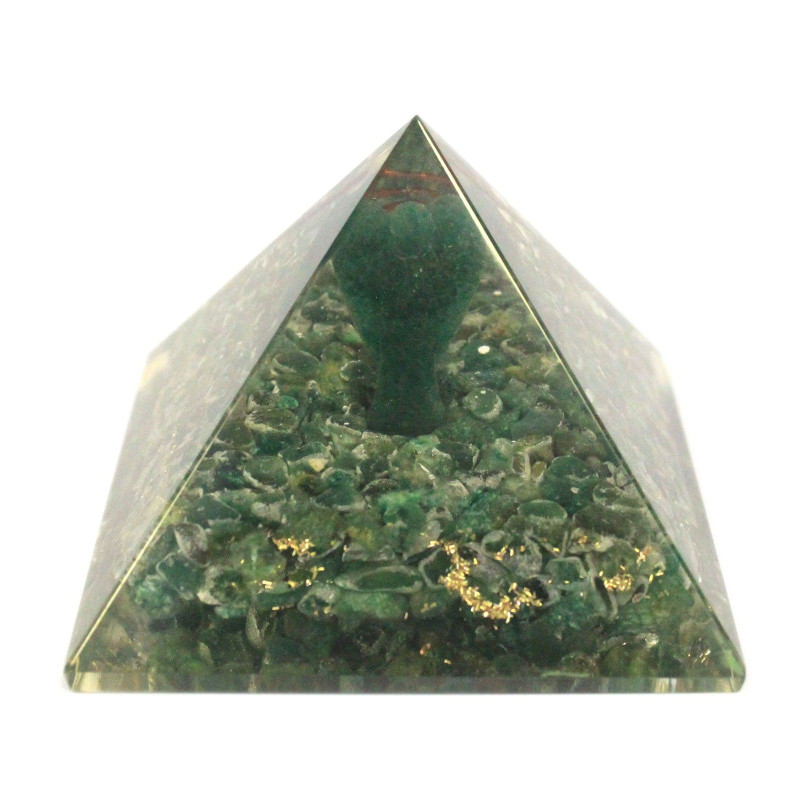 Grande pyramide d'orgonite 70 mm - Ange