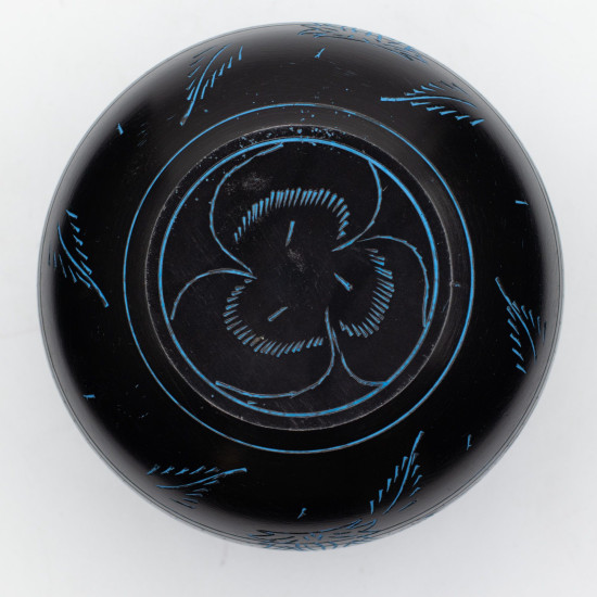 Bol chantant chaudron - Champignon magique - Bleu (15 cm)