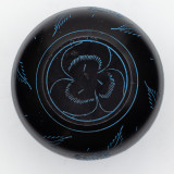 Bol chantant chaudron - Champignon magique - Bleu (15 cm)