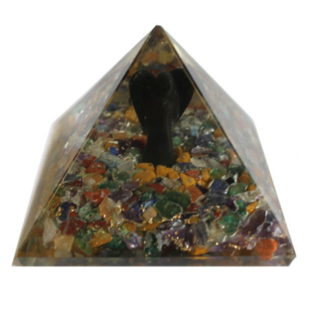 Grande pyramide d'orgonite 70 mm - Ange