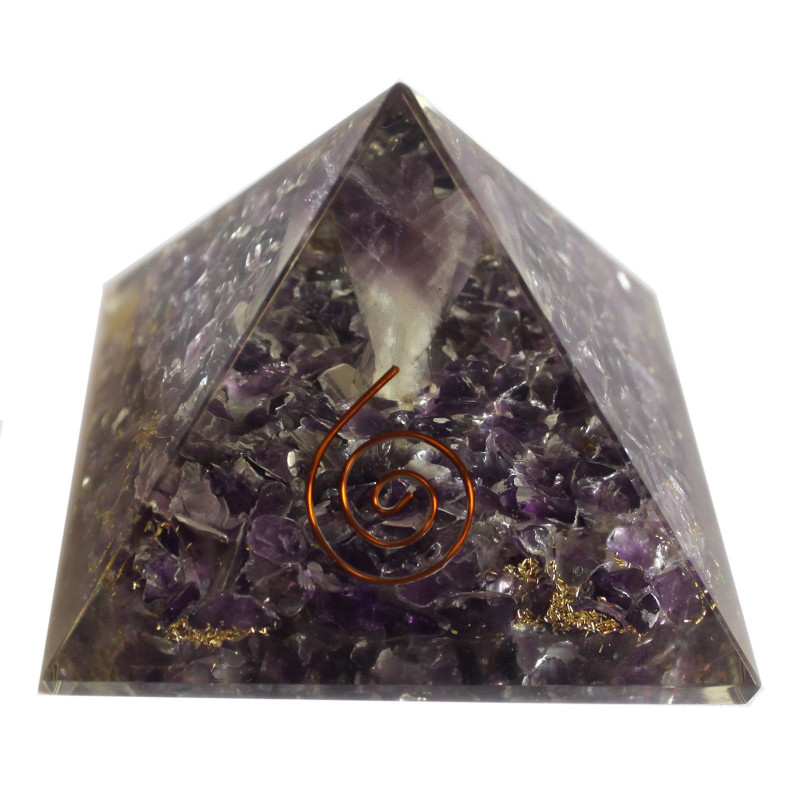 Grande pyramide d'orgonite 70 mm - Ange