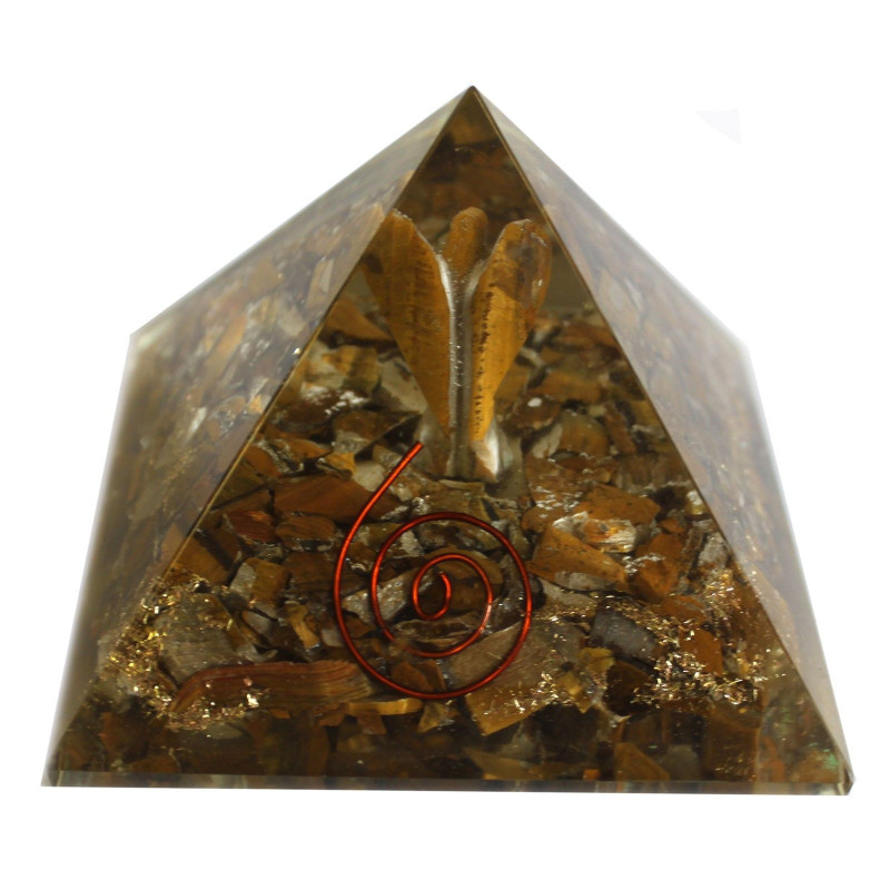 Grande pyramide d'orgonite 70 mm - Ange
