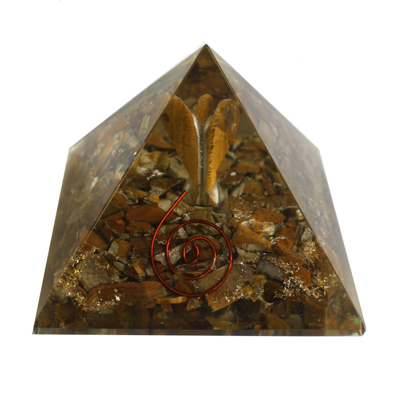 Grande pyramide d'orgonite 70 mm - Ange