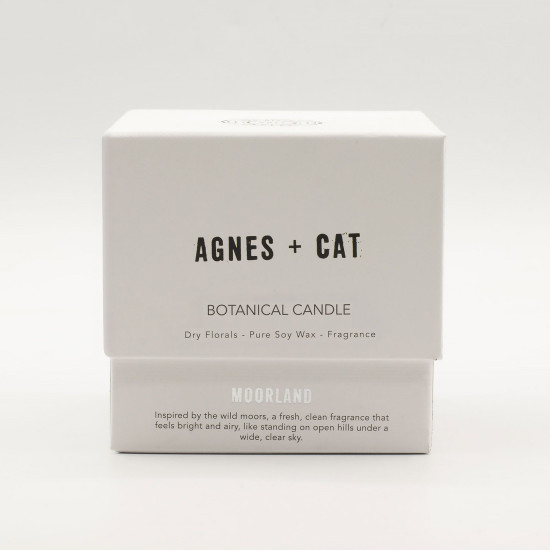 Bougie Botanique à la Cire de Soja Agnes + Cat - Moorland