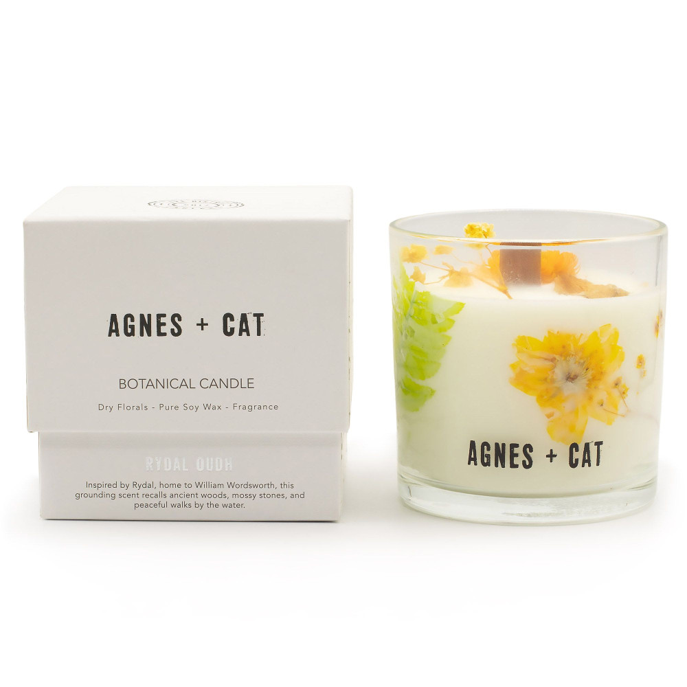 Bougie Botanique à la Cire de Soja Agnes + Cat - Oud de Rydal