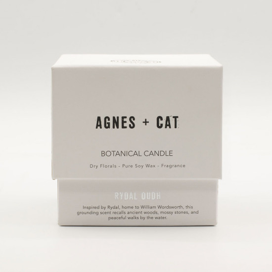 Bougie Botanique à la Cire de Soja Agnes + Cat - Oud de Rydal