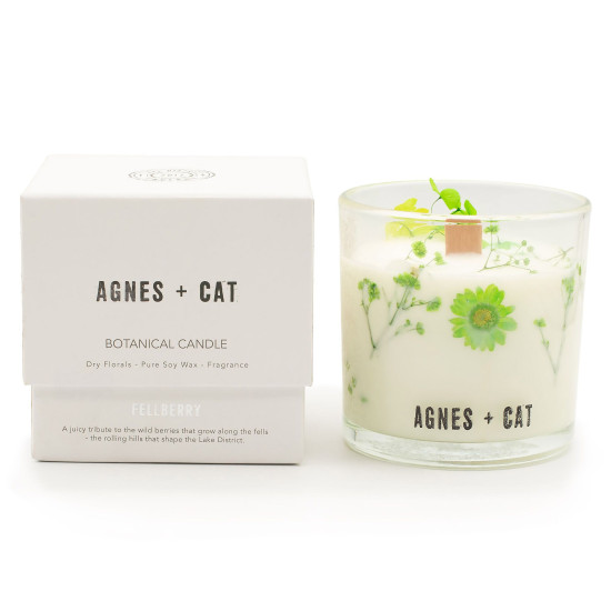 Bougie Botanique à la Cire de Soja Agnes + Cat - Fellberry