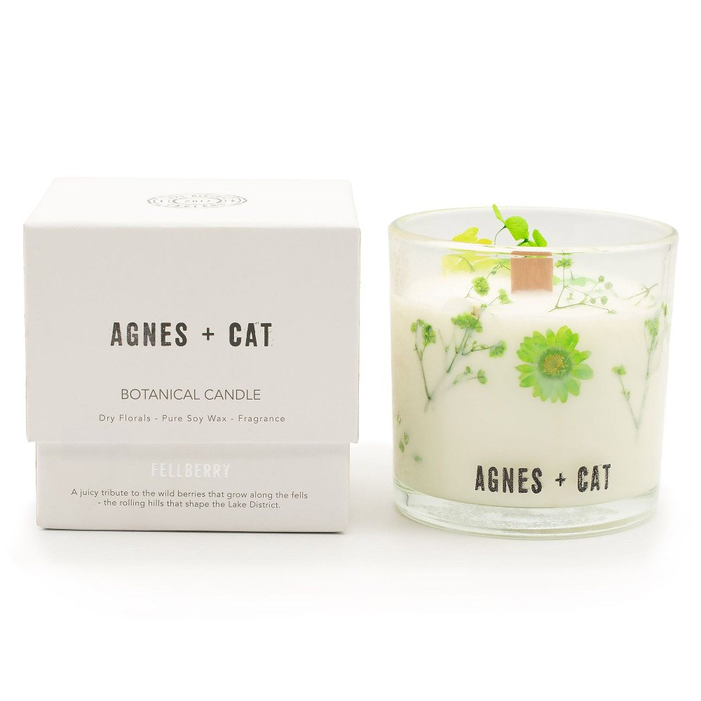 Bougie Botanique à la Cire de Soja Agnes + Cat - Fellberry